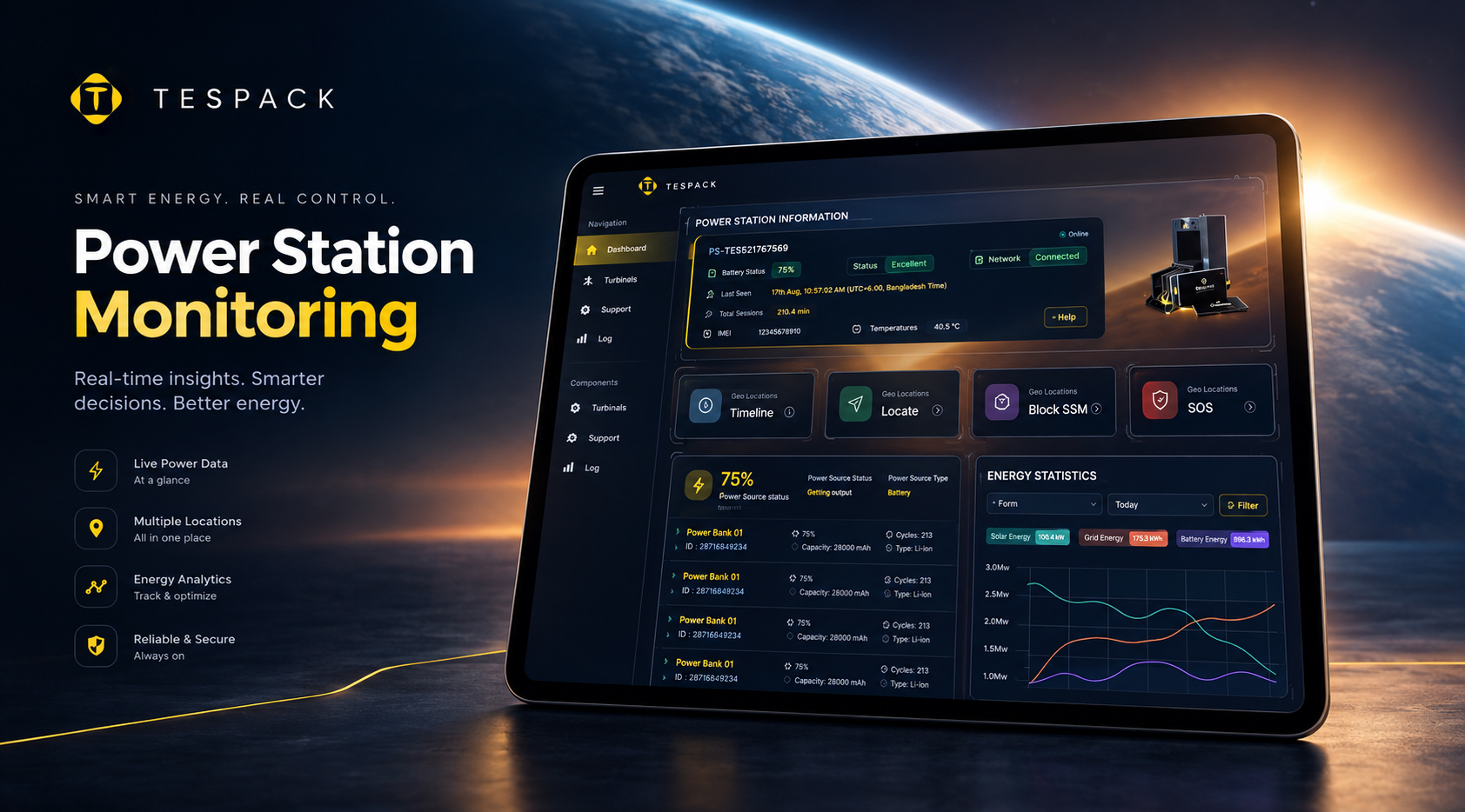 Tespack project preview