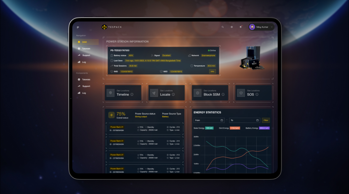 Tespack project preview