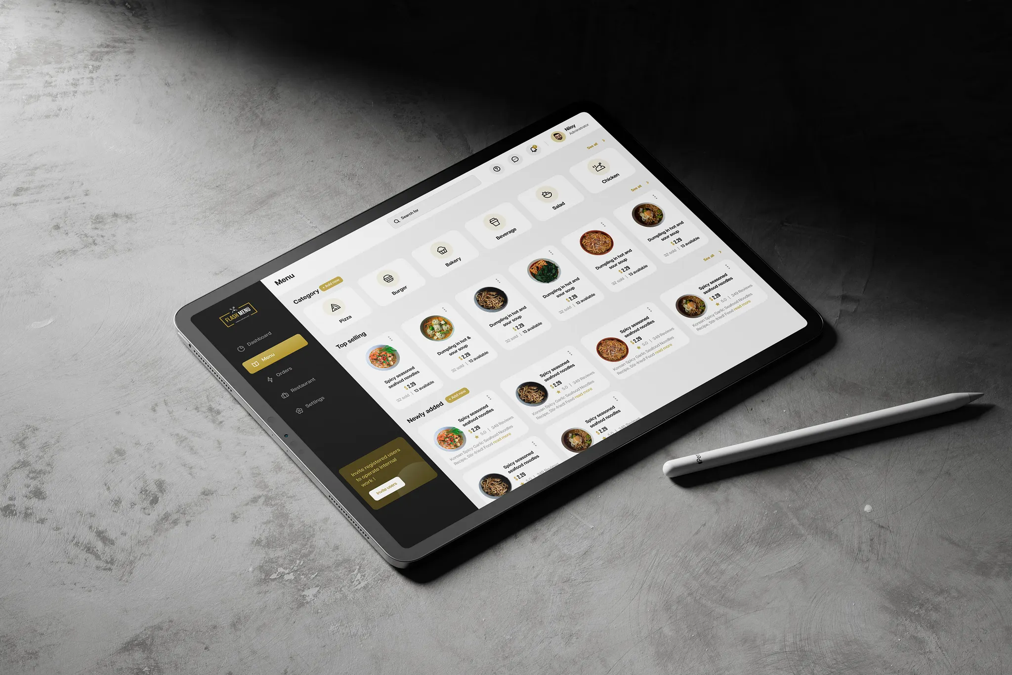 Final screens — mobile and web